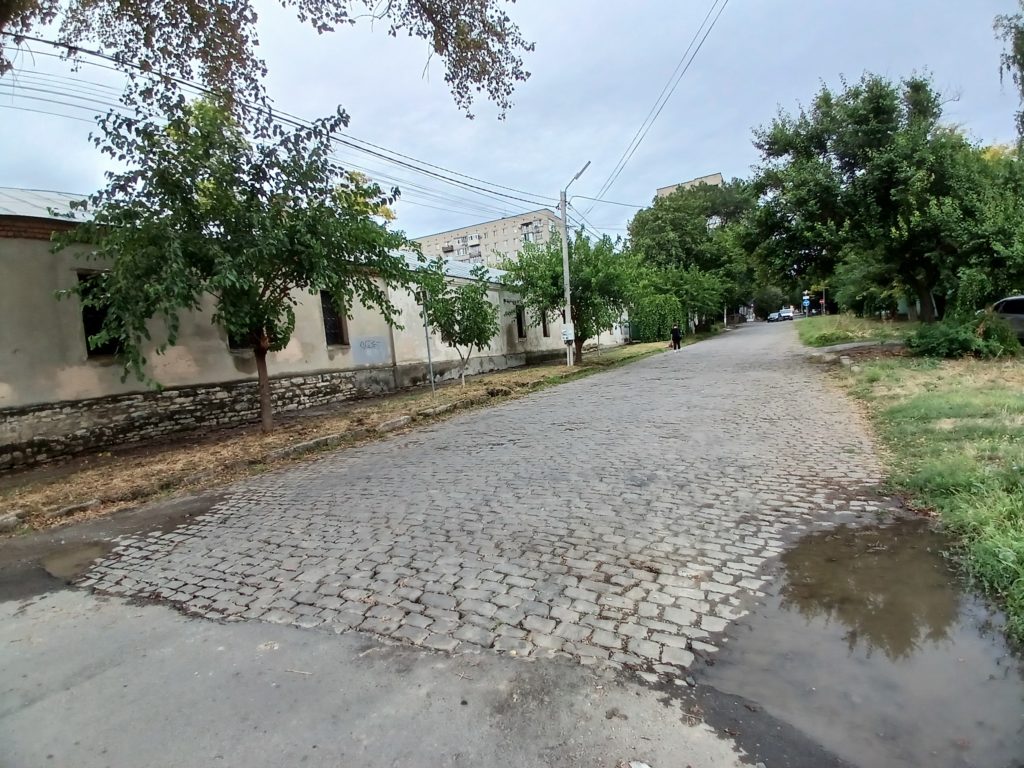 Брусчатка из Помпейского камня в Таганроге
